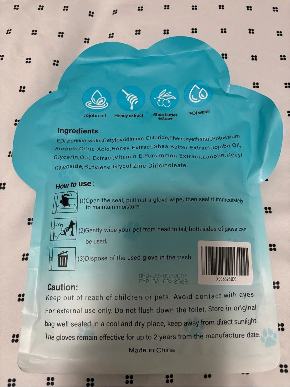 N/A pet glove